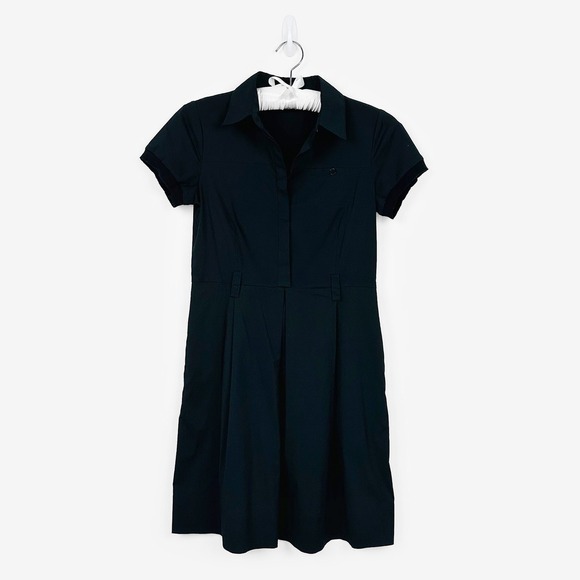 Theory Dresses & Skirts - Theory Trena Mini Dress Size 8 Black Cotton Blend Preppy Office Career